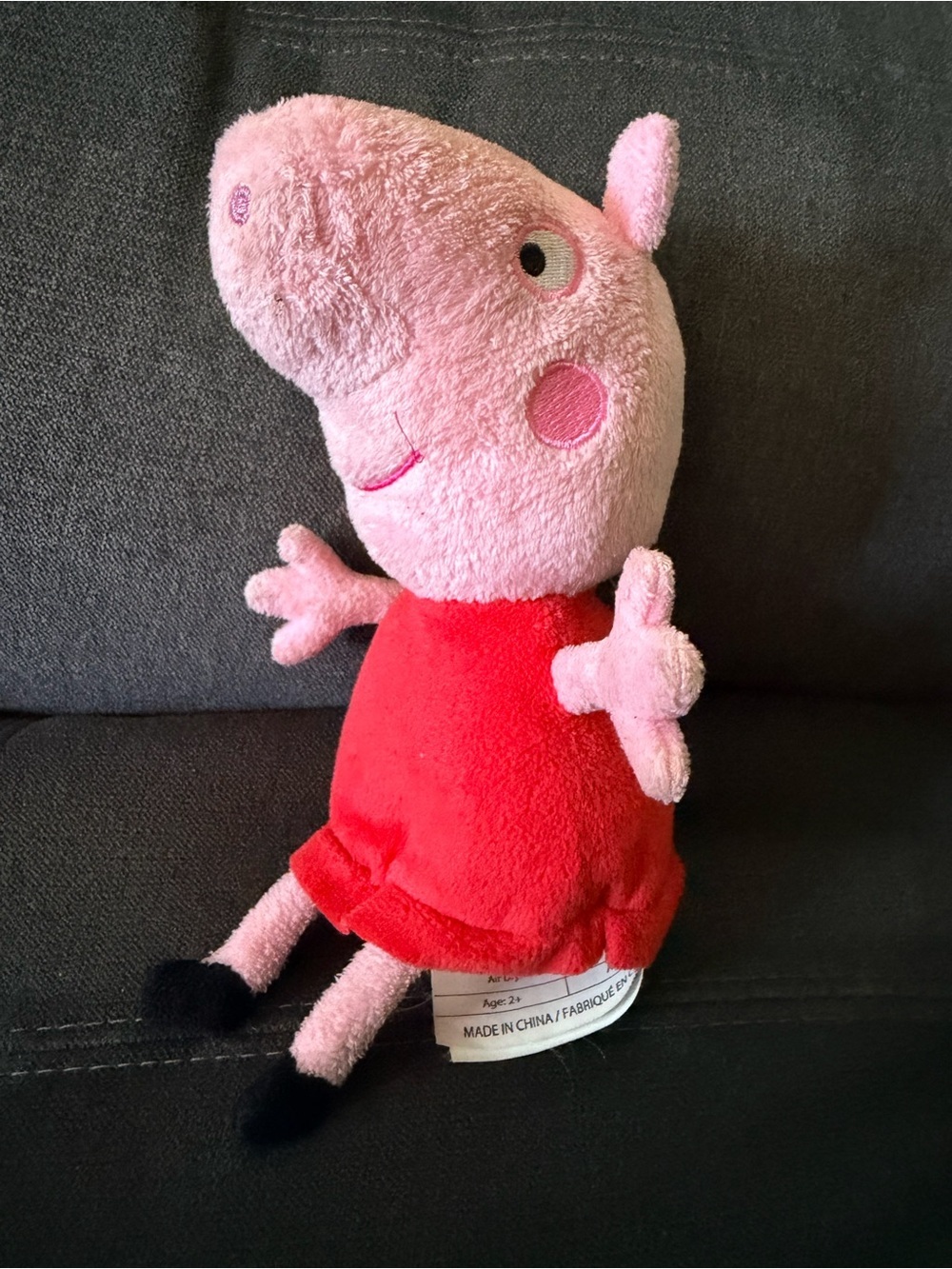 Peppa Pig Plush by Peppa Pig - Pink Body with Red Dress and Black Shoes